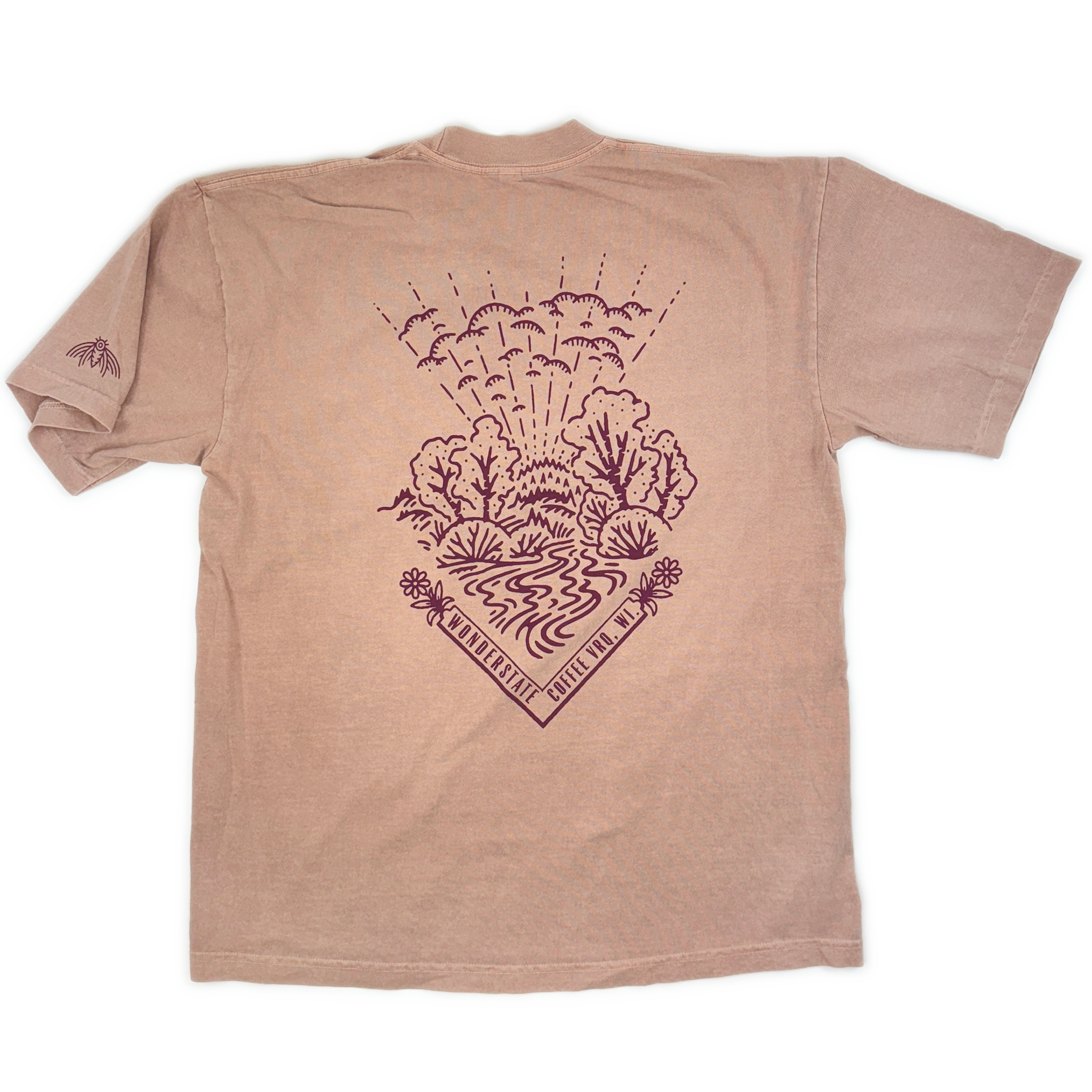 tributary t-shirt wonderstate coffee vrq, wi