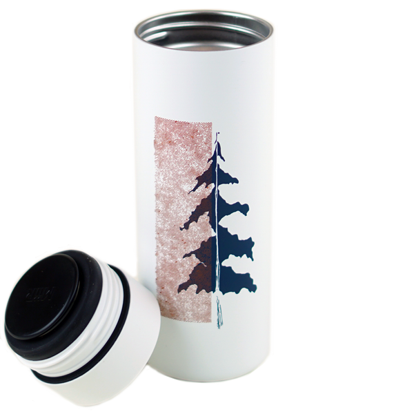 Lone Pine Thermal Mug - White — OHANA