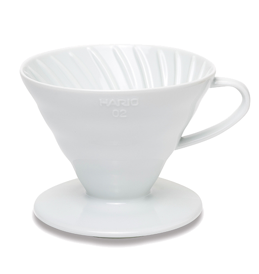 White Hario V60 Dripper at Wonderstate
